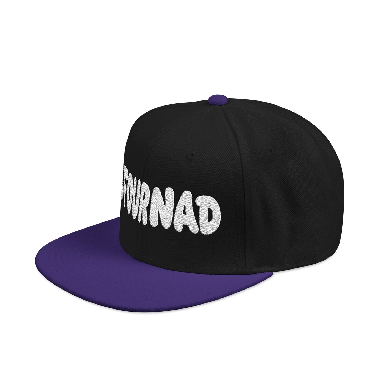 Snapback Hat — Embroidered 'FOURNAD' Bubble Letter Design