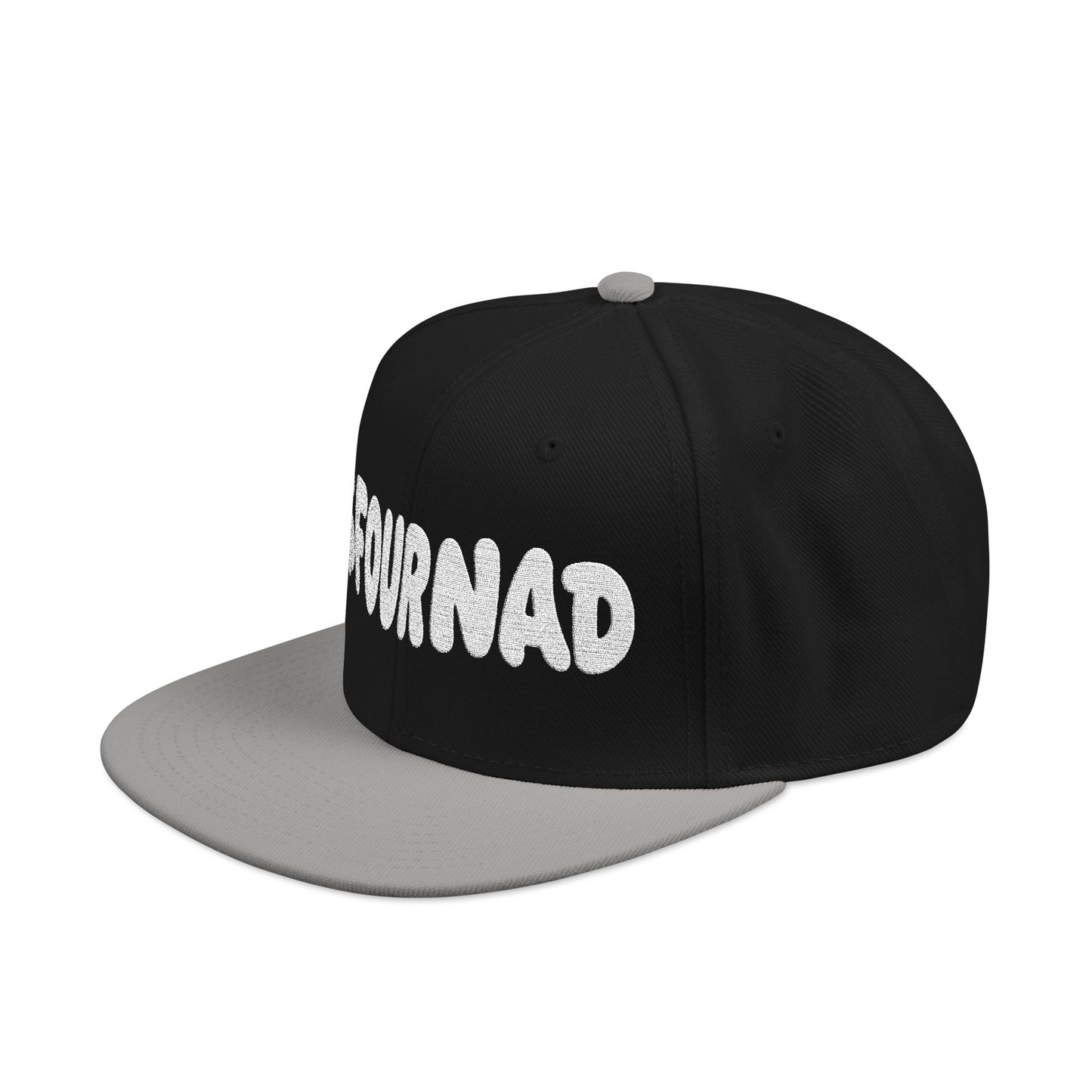 Snapback Hat — Embroidered 'FOURNAD' Bubble Letter Design