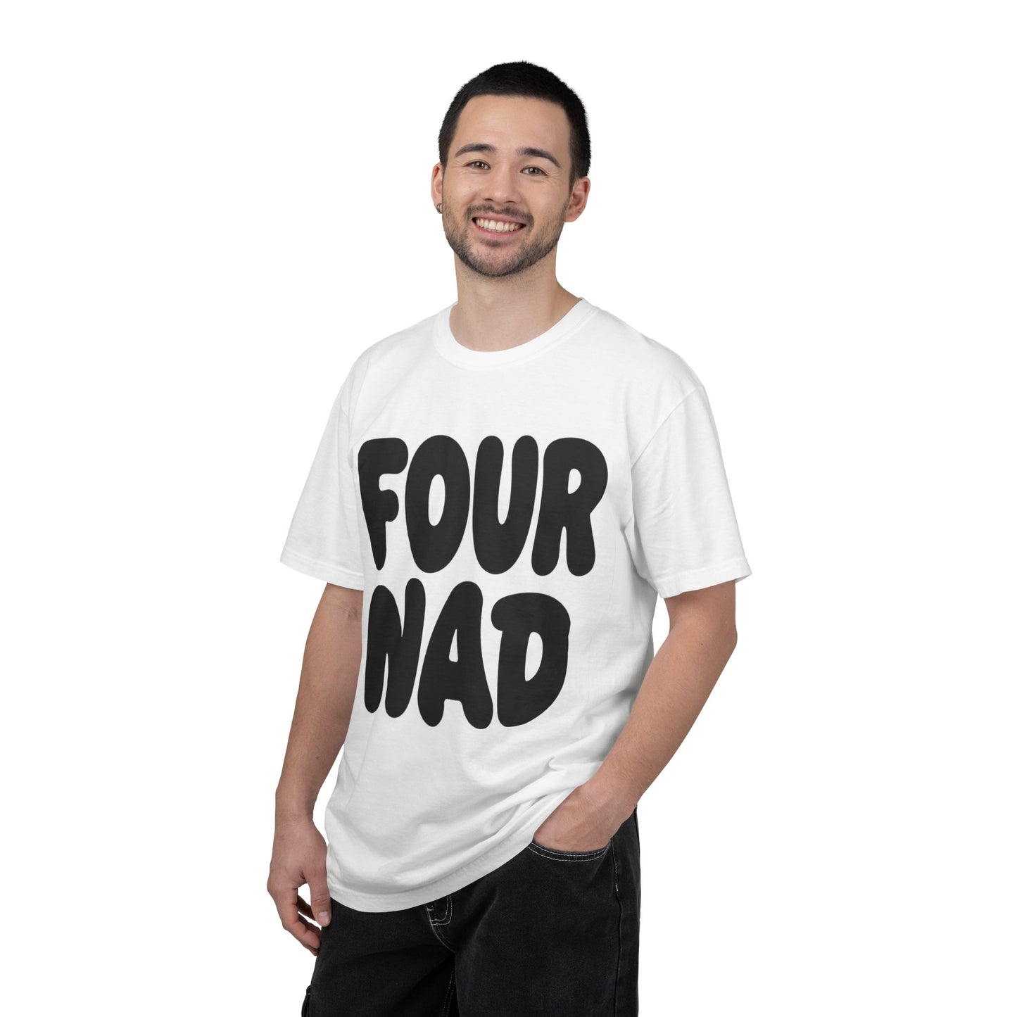 Fournad T-Shirt — “Fournad/ Fournad on Monad” Retro Bubble Text Tee