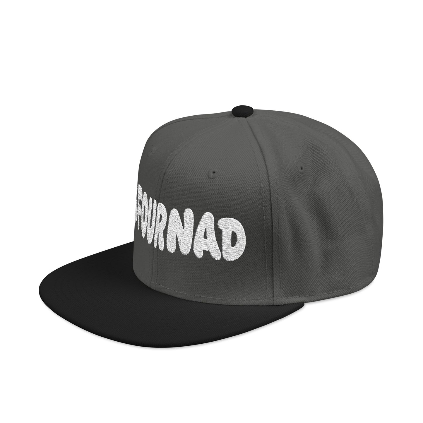 Snapback Hat — Embroidered 'FOURNAD' Bubble Letter Design