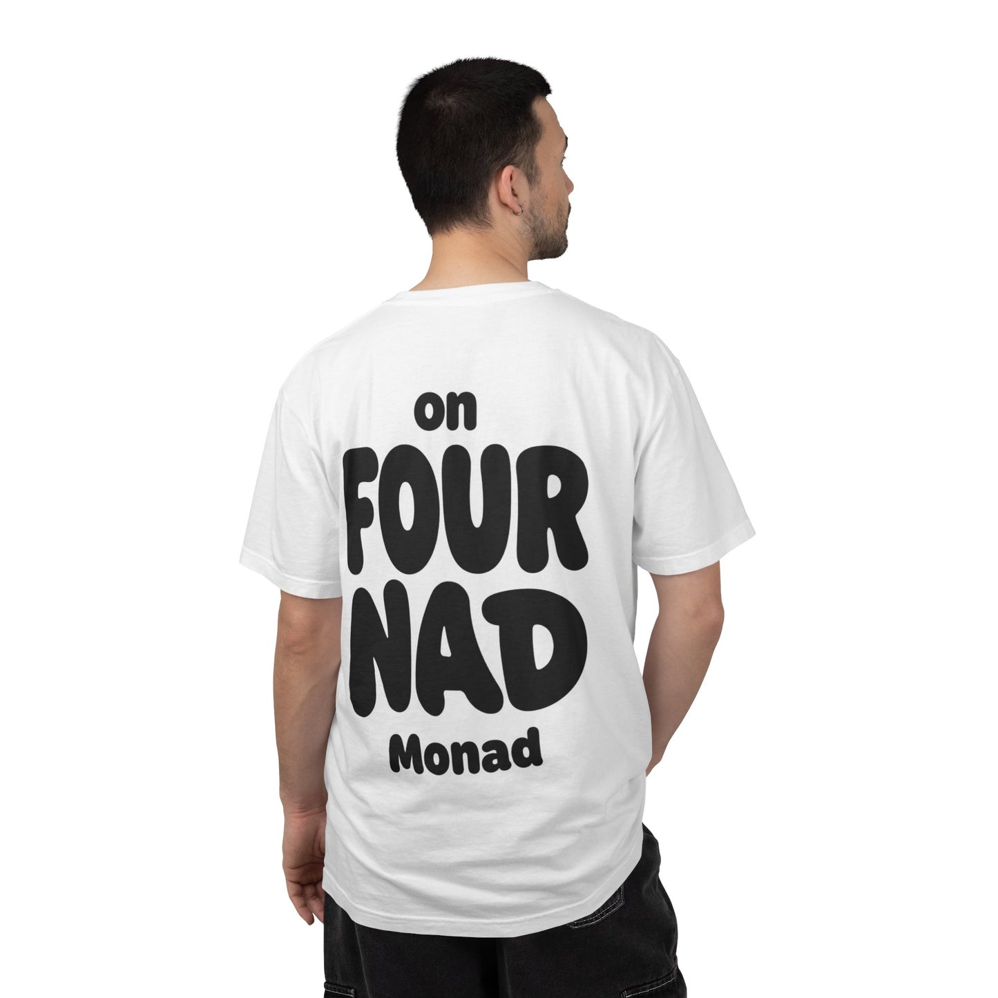Fournad T-Shirt — “Fournad/ Fournad on Monad” Retro Bubble Text Tee