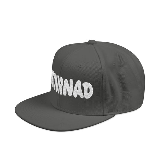 Snapback Hat — Embroidered 'FOURNAD' Bubble Letter Design