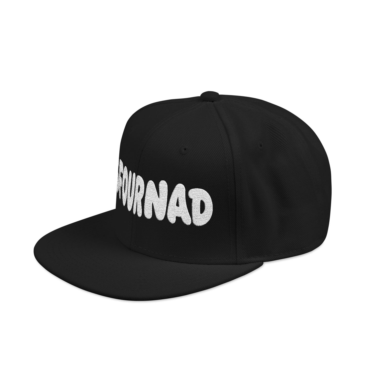 Snapback Hat — Embroidered 'FOURNAD' Bubble Letter Design