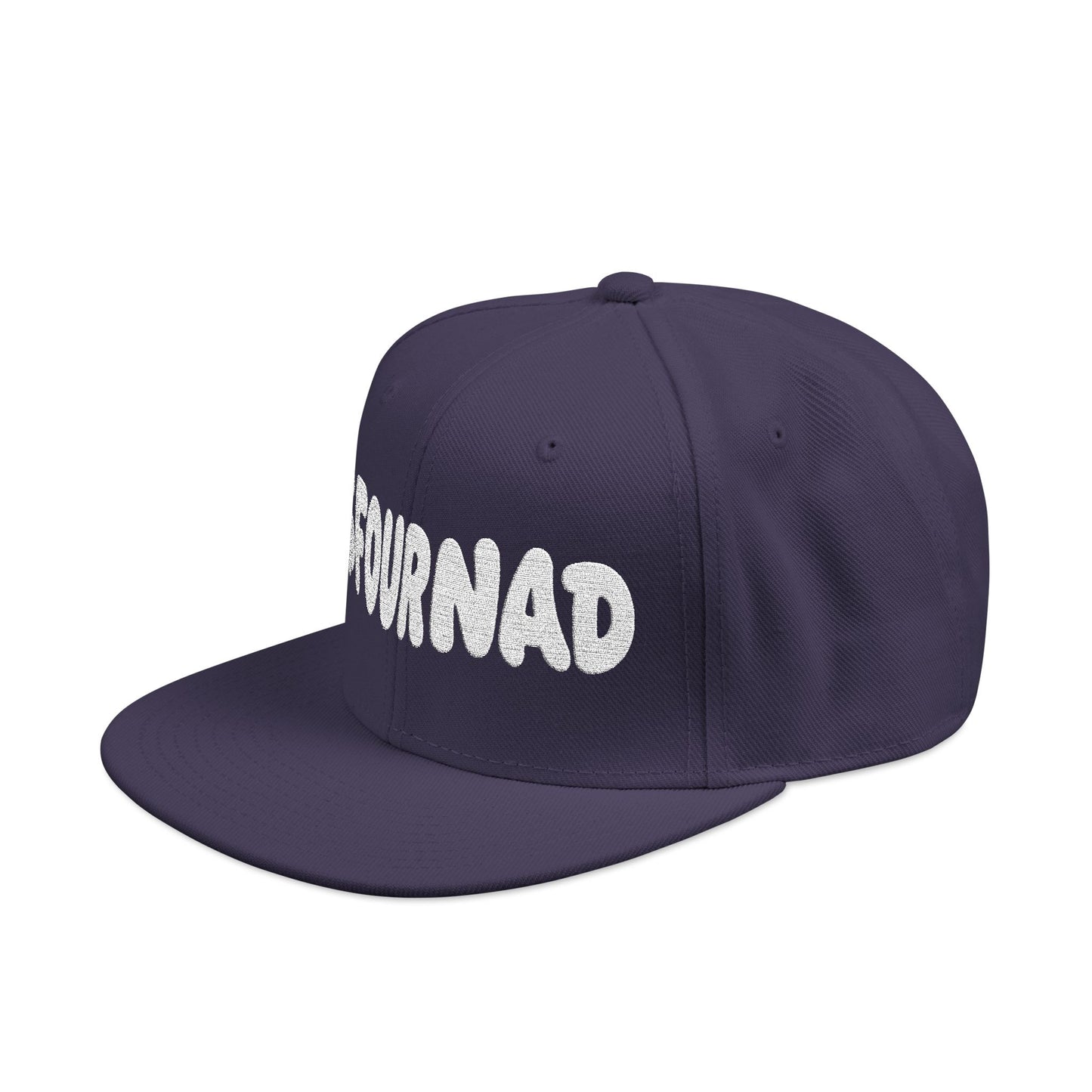 Snapback Hat — Embroidered 'FOURNAD' Bubble Letter Design